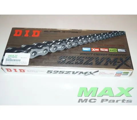 Erbjudandepris DID Kæde 525ZVMX -116 Pro X-ring BLACK