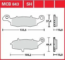 Bästa pris BRAKE PAD ORGANIC STREET
