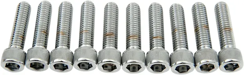 Socket-Head Bolt 3/8-16X1.5 Knurled Chrome Trygg betalning