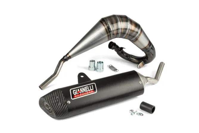 Sänkt pris Avgasrör med dämpare Giannelli Enduro svart Fantic Motor XE Euro 5