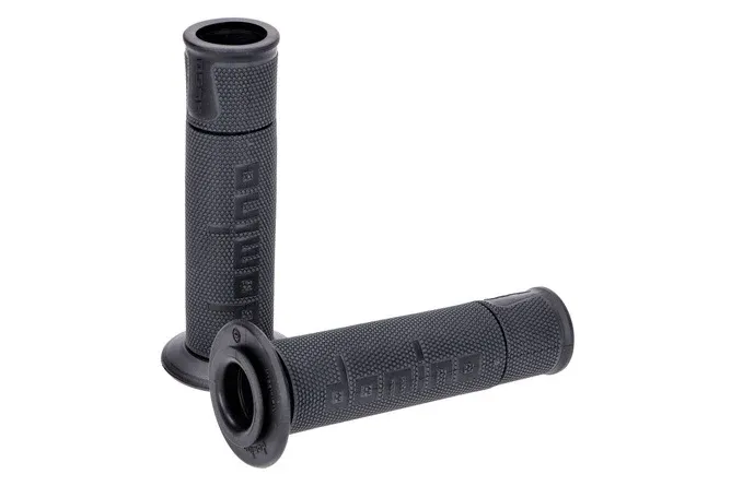 Grips Domino A450 On-Road Racing kolgrå / svart (öppen ände) Reapris