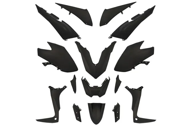 Utförsäljning Karosskit 15 delar matt svart Yamaha Tmax 530 2017 - 2019