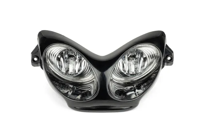 Twin Headlight Yamaha Aerox CAR-GLAS svart Erbjudandepris