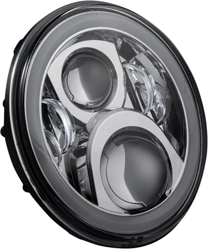 7 LED HALO HEADLIGHT WITH H4 W Extra rabatt