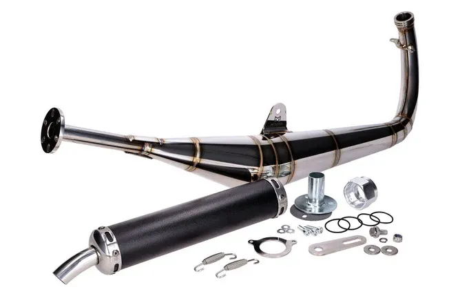 Snabb leverans Avgassystem Motegra Racing 60-110cc med gyllene sömmar för Simson S50 / S51 / S70