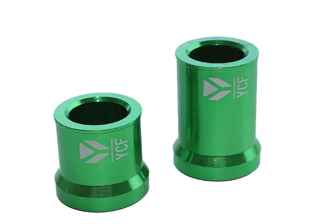 Snabb leverans Bushings x2 framhjul 15x22x33mm och 15x22x23mm CNC Pit Bike YCF grön